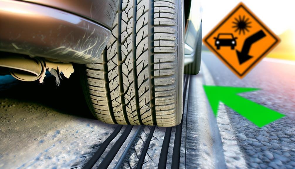 cracks in tires cause danger
