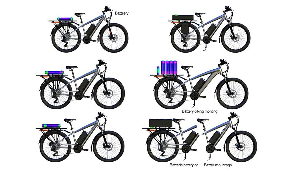 different battery placement configurations