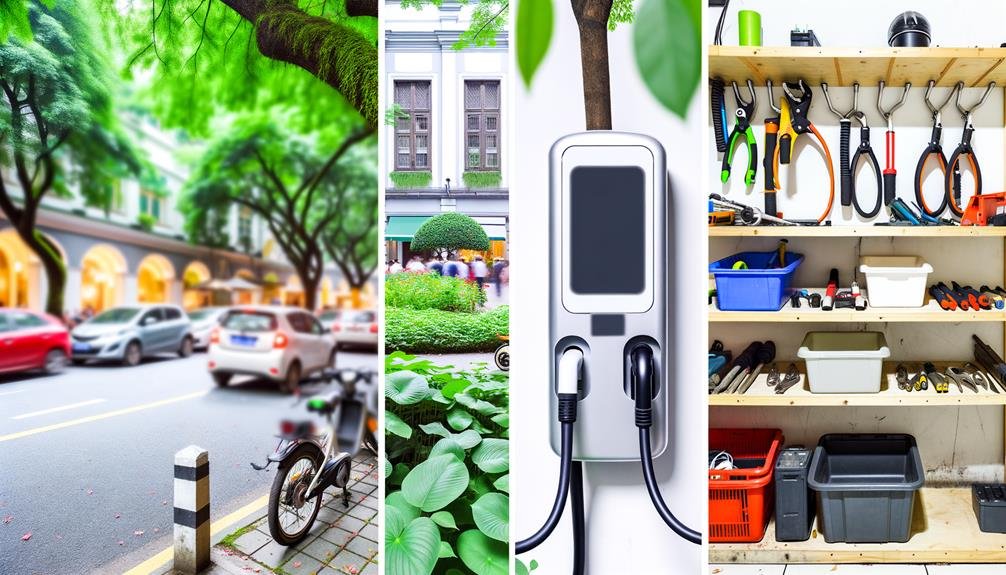different types of charging stations