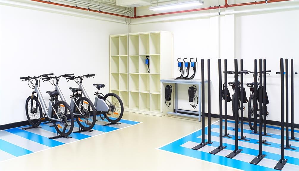 e bike storage at workplaces