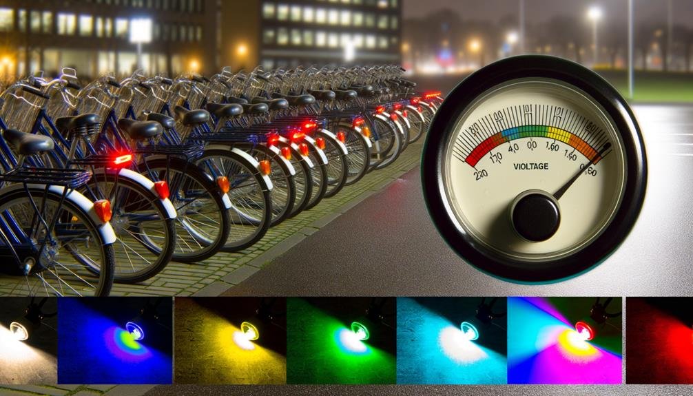voltage differences in ebike lights