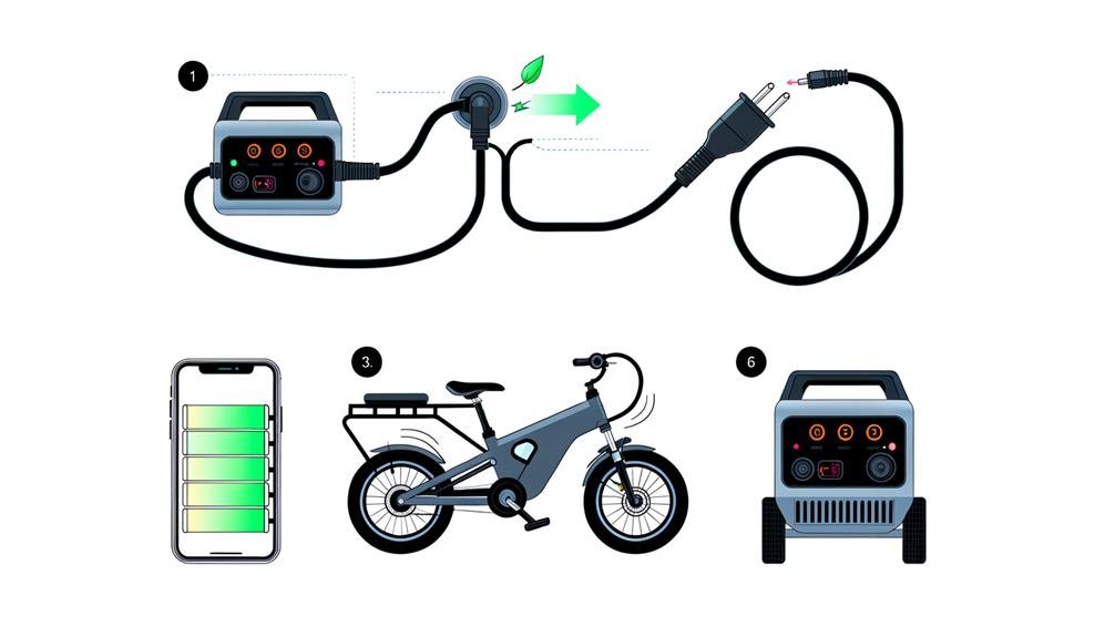 e bike charging with generator