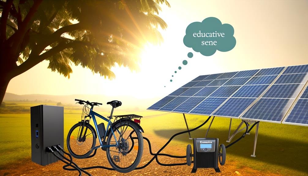 solar powered e bike charging